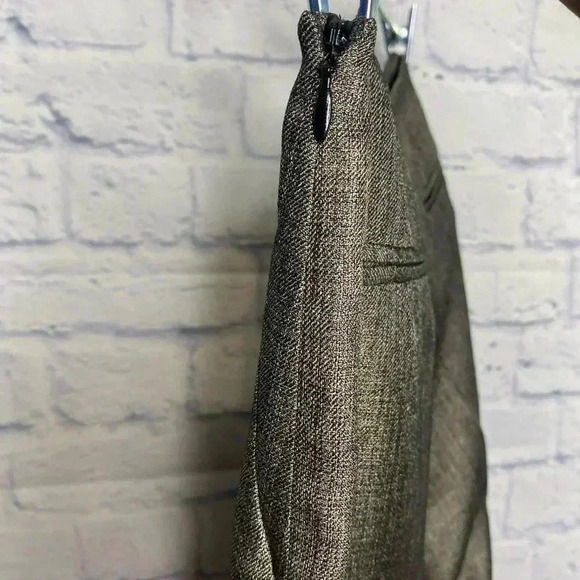 Talbot Vintage Metallic Lined Wool Blend Ankle Pants - Picture 4 of 8